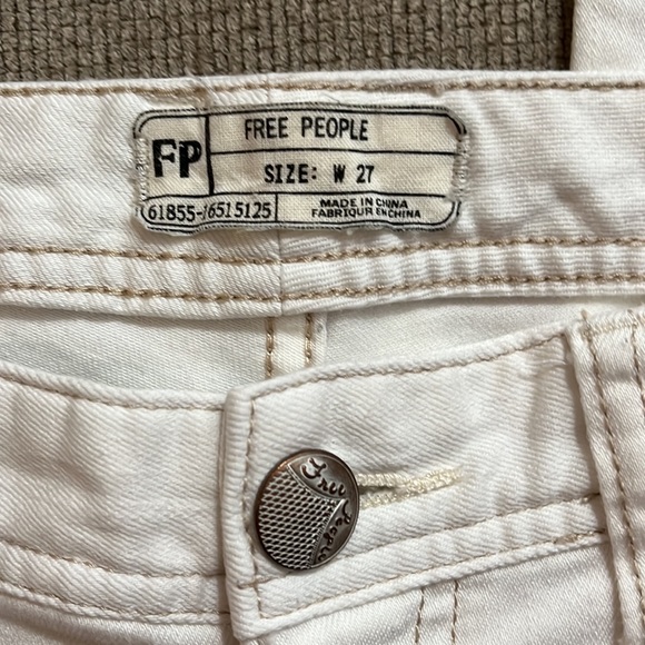 Free People White Ankle Jeans - Picture 2 of 6
